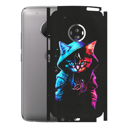 Motorola Phone Skins (All Models) - Cyberpunk Cat - Matte Finish (M-45) Motorola Moto G5 Plus