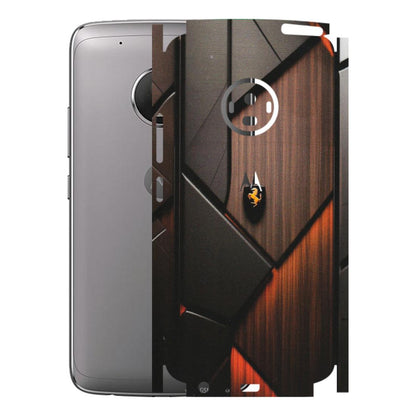 Motorola Phone Skins (All Models) - Lambo Beauty Wood Pattern Sober - Matte Finish (M-51) Motorola Moto G5 Plus