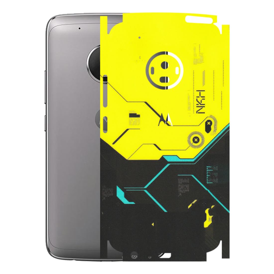 Motorola Phone Skins (All Models) - Black Yellow Technica - Matte Finish (M-53) Motorola Moto G5 Plus