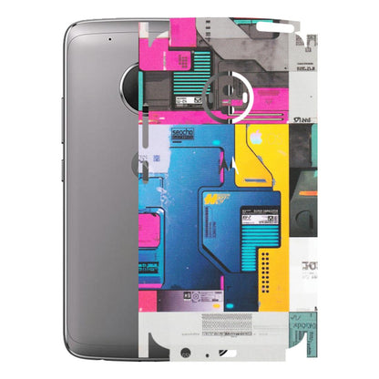 Motorola Phone Skins (All Models) - Colourfull Motherboard Internals - Matte Finish (M-55) Motorola Moto G5 Plus