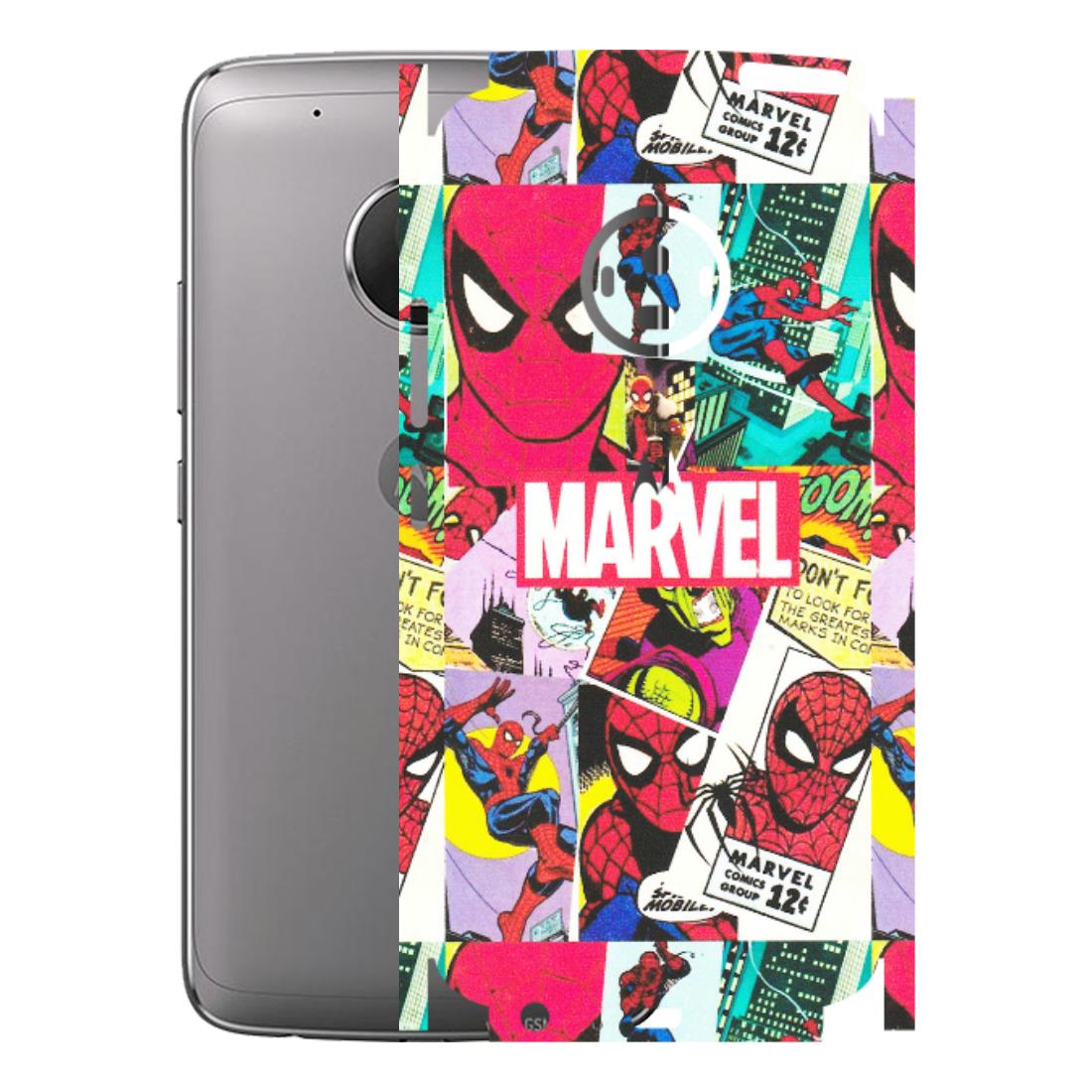 Motorola Phone Skins (All Models) - Marvel Comic Spiderman Grafitti - Matte Finish (M-72) Motorola Moto G5 Plus
