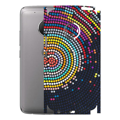 Motorola Phone Skins (All Models) - Rainbow Dot Mandala - Matte Finish (M-97) Motorola Moto G5 Plus