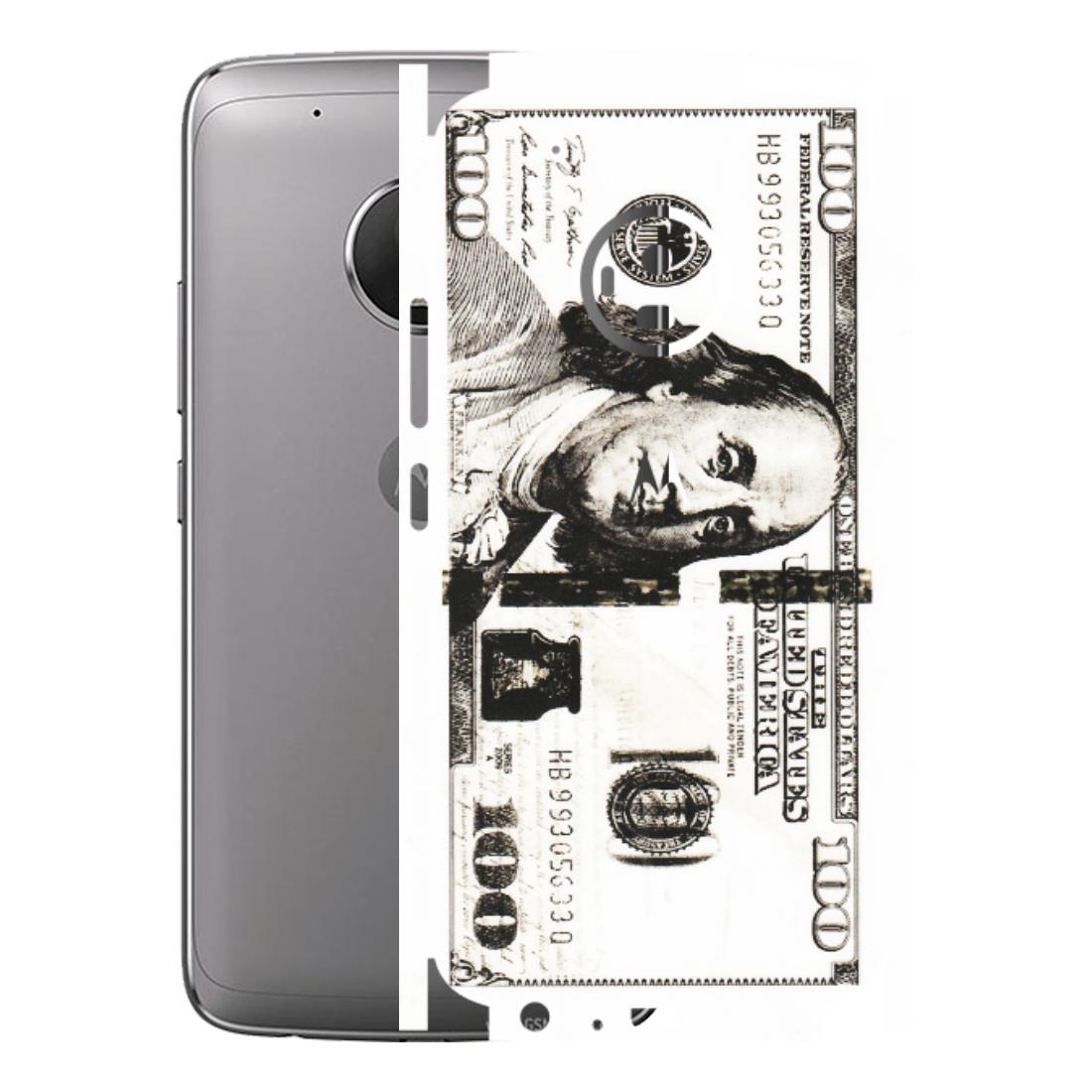 Motorola Phone Skins (All Models) - 100 Dollar Currency - Transparent Finish (T-01) Motorola Moto G5 Plus