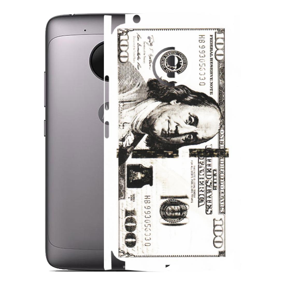 Motorola Phone Skins (All Models) - 100 Dollar Currency - Transparent Finish (T-01) Motorola Moto G5