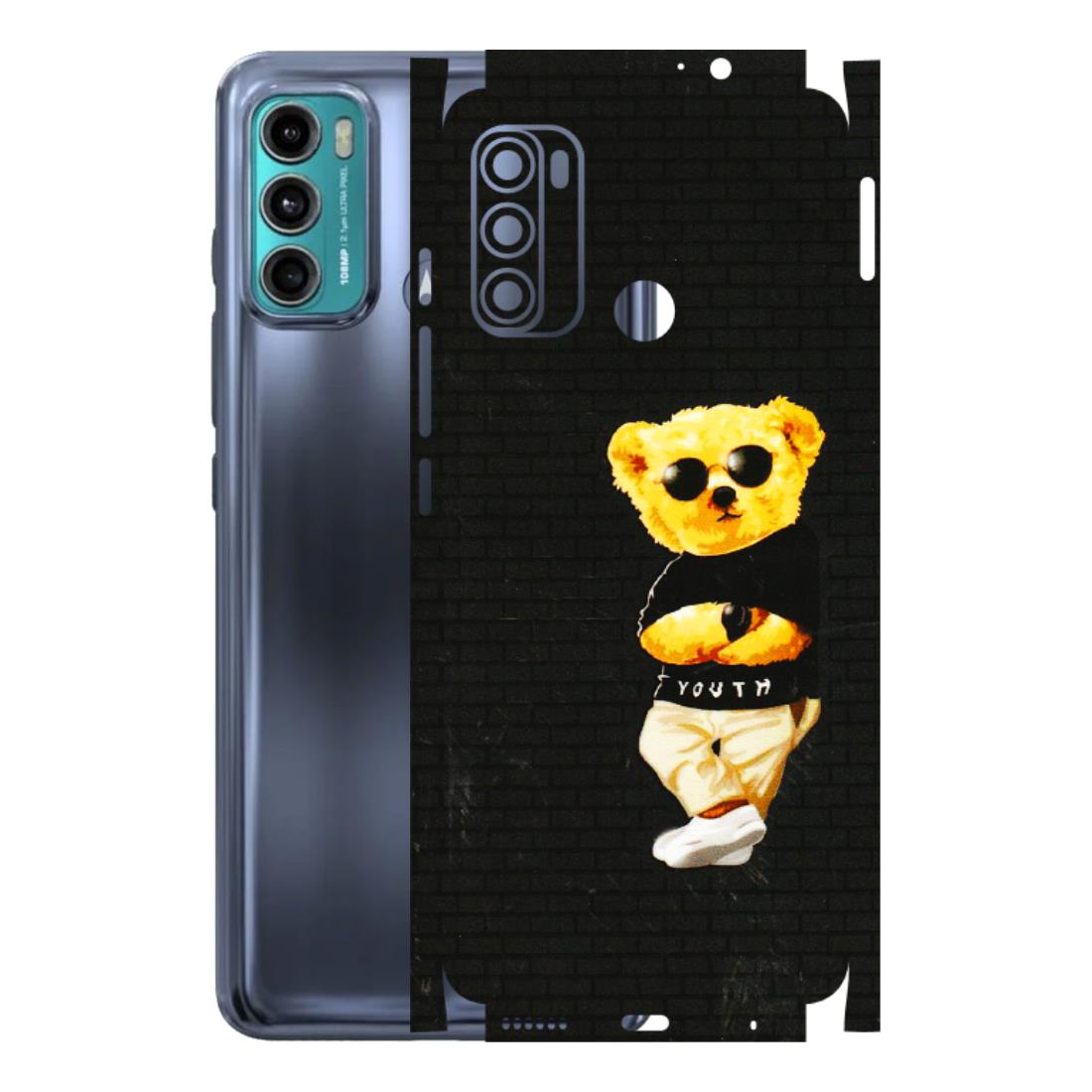 Motorola Phone Skins (All Models) - Classy Teddy Bear - 3D Embossed Finish (L-116) Motorola Moto G60