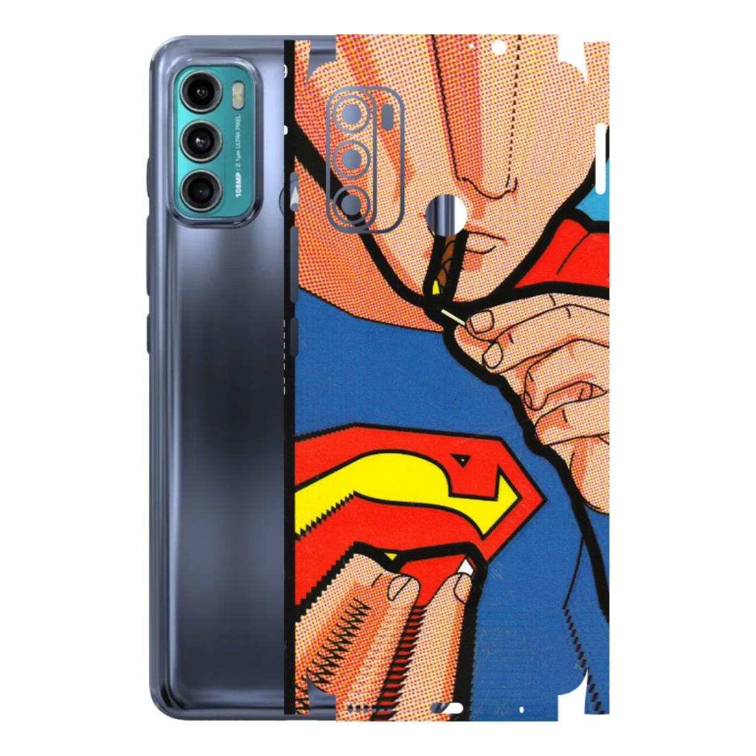 Motorola Phone Skins (All Models) - Superman Sutta - 3D Embossed Finish (L-130) Motorola Moto G60