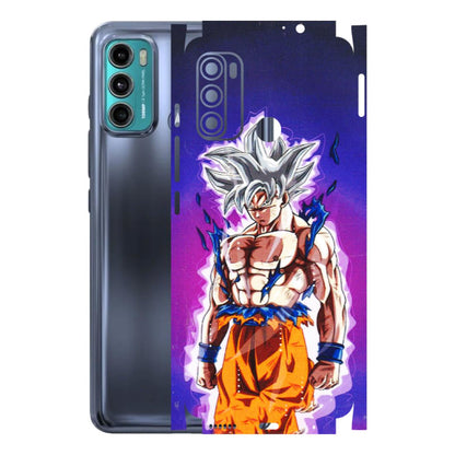 Motorola Phone Skins (All Models) - Goku Purple Anime - 3D Embossed Finish (L-147) Motorola Moto G60