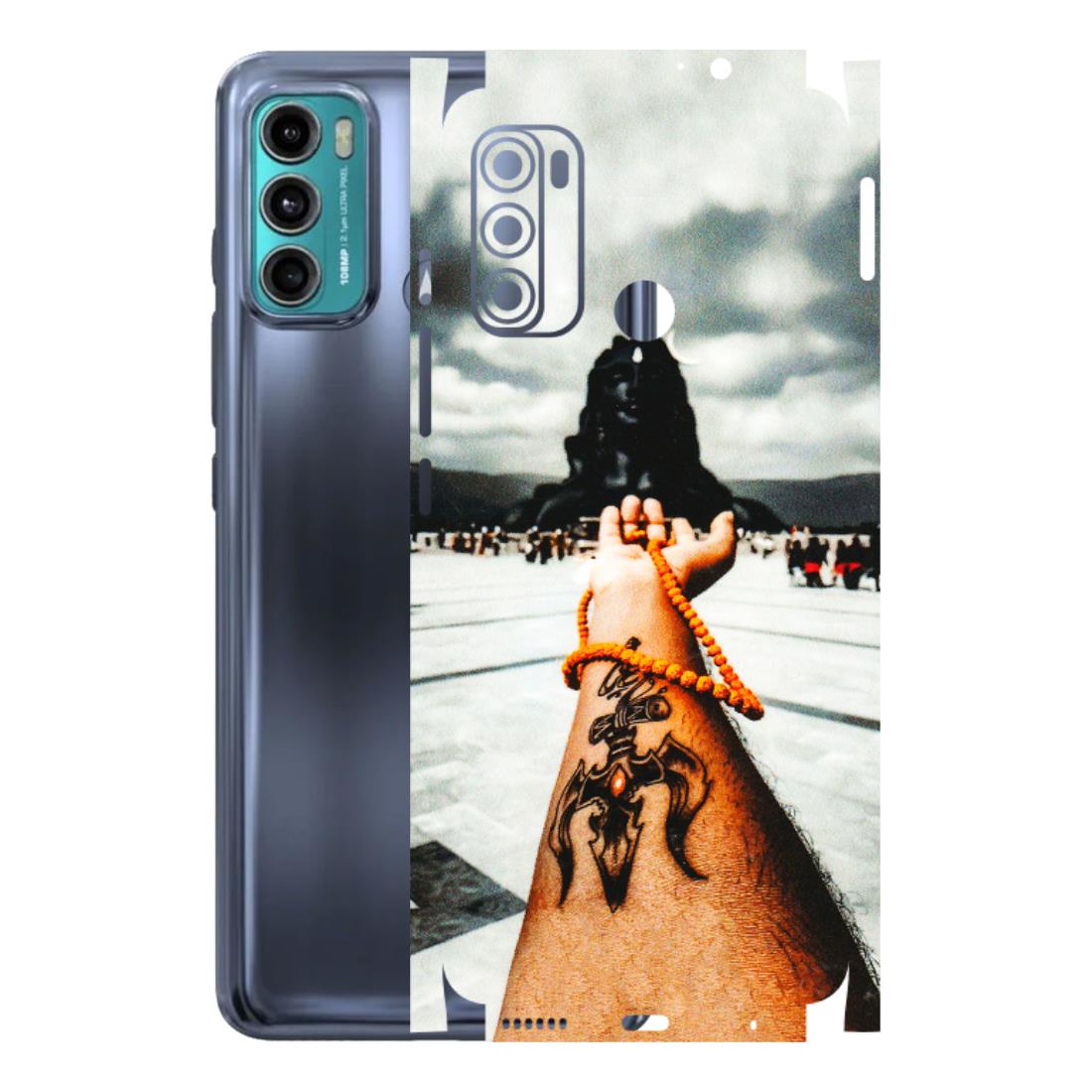 Motorola Phone Skins (All Models) - Jai Adiyogi Mahakaal - 3D Embossed Finish (L-164) Motorola Moto G60