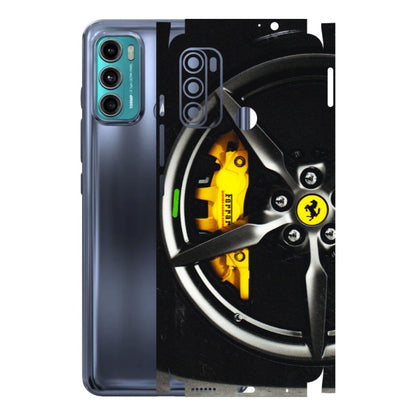 Motorola Phone Skins (All Models) - Ferrari Wheel Alloy - 3D Embossed Finish (L-173) Motorola Moto G60