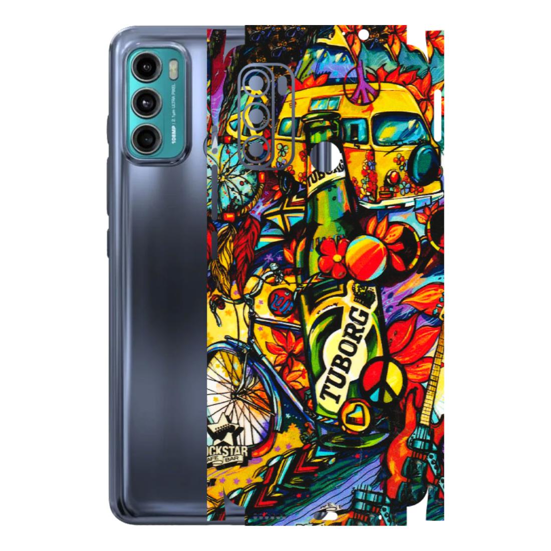 Motorola Phone Skins (All Models) - Cool Beer Bottle - 3D Embossed Finish (L-193) Motorola Moto G60