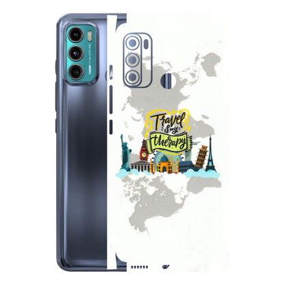 Motorola Phone Skins (All Models) - Travel Therapy - 3D Embossed Finish (L-199) Motorola Moto G60