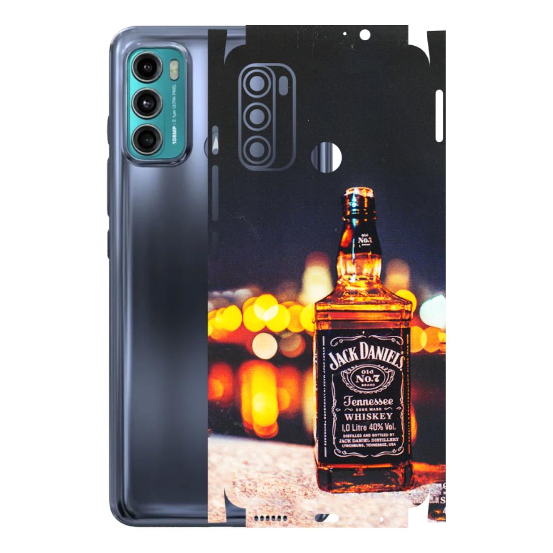 Motorola Phone Skins (All Models) - JD Whiskey Bottle - 3D Embossed Finish (L-20) Motorola Moto G60