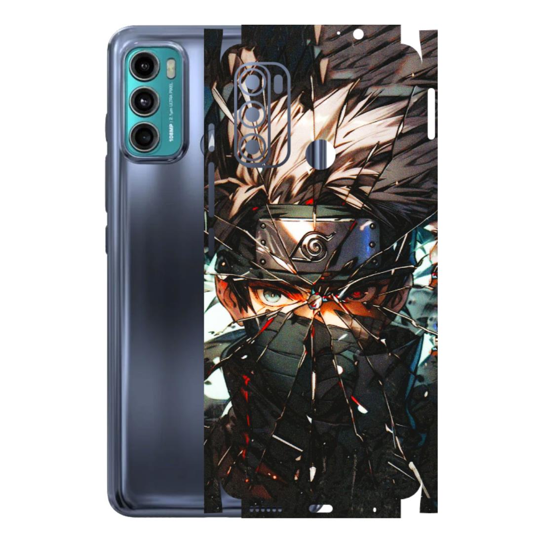 Motorola Phone Skins (All Models) - Kakashi Shattered Glass Effect - 3D Embossed Finish (L-237) Motorola Moto G60