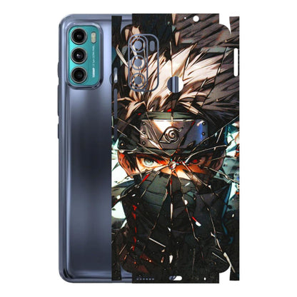 Motorola Phone Skins (All Models) - Kakashi Shattered Glass Effect - 3D Embossed Finish (L-237) Motorola Moto G60