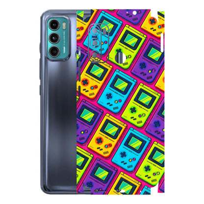 Motorola Phone Skins (All Models) - Gameboy Colourful - 3D Embossed Finish (L-266) Motorola Moto G60