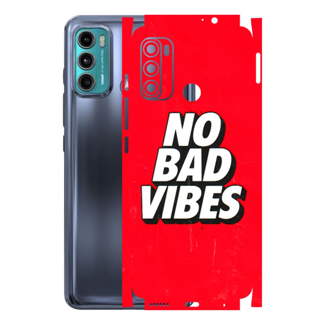 Motorola Phone Skins (All Models) - No Bad Vibes - 3D Embossed Finish (L-280) Motorola Moto G60