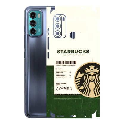 Motorola Phone Skins (All Models) - Starbucks Barcode - 3D Embossed Finish (L-308) Motorola Moto G60