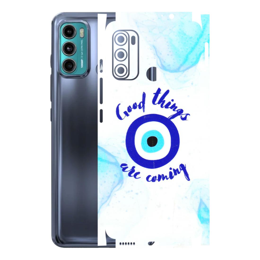 Motorola Phone Skins (All Models) - Evil Eye Good Things Are Coming - 3D Embossed Finish (L-322) Motorola Moto G60