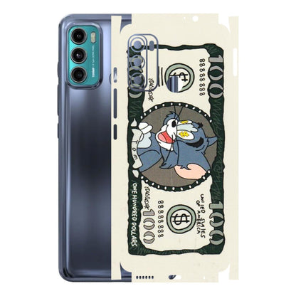 Motorola Phone Skins (All Models) - Tom Hundred Dollar - 3D Embossed Finish (L-324) Motorola Moto G60