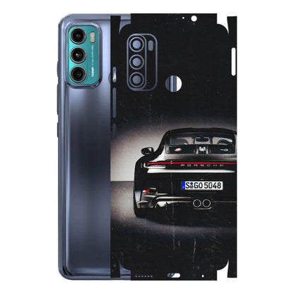 Motorola Phone Skins (All Models) - New Black Porsche GT3 - 3D Embossed Finish (L-327) Motorola Moto G60