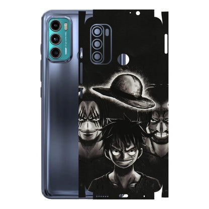 Motorola Phone Skins (All Models) - Black Luffy Hat - 3D Embossed Finish (L-57) Motorola Moto G60