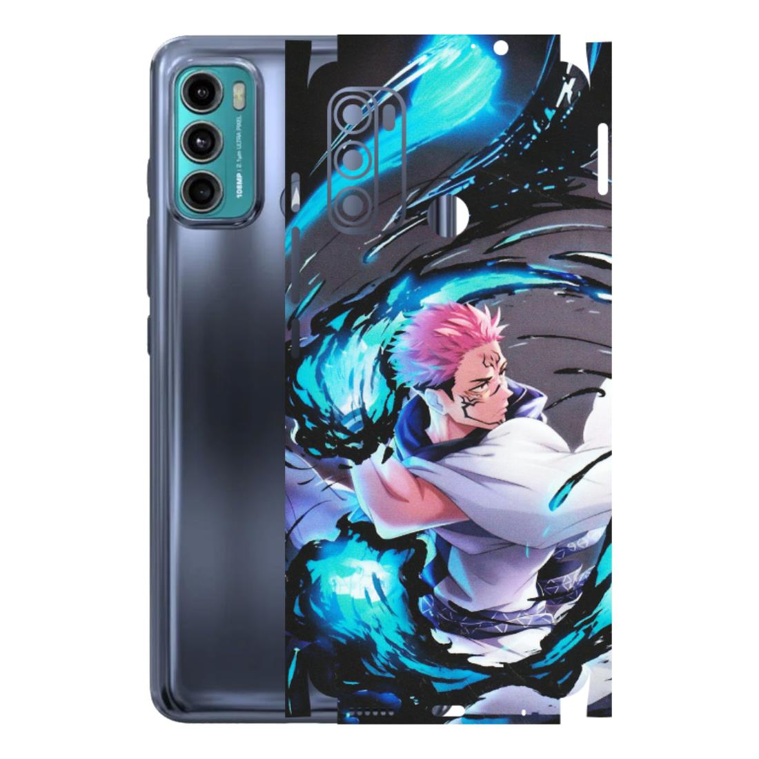 Motorola Phone Skins (All Models) - New Jujutsu Kaisen Grey Blue Anime - Matte Finish (M-127) Motorola Moto G60