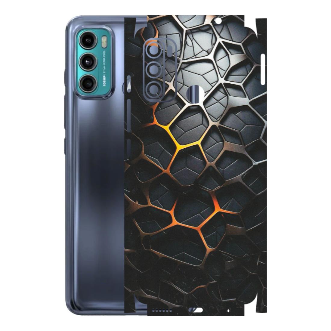 Motorola Phone Skins (All Models) - New Abstract Graphite Tiles - Matte Finish (M-130) Motorola Moto G60