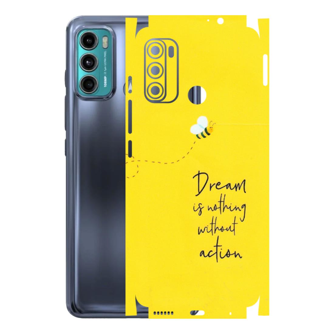 Motorola Phone Skins (All Models) - Dream Is Nothing Without Action - Matte Finish (M-138) Motorola Moto G60