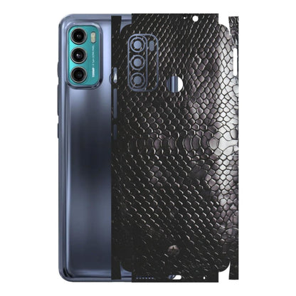 Motorola Phone Skins (All Models) - Black Snack Leather - Matte Finish (M-147) Motorola Moto G60