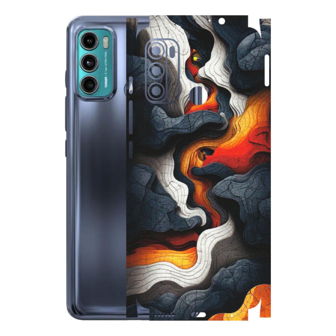 Motorola Phone Skins (All Models) - Abstract Volcanic Layers - Matte Finish (M-52) Motorola Moto G60