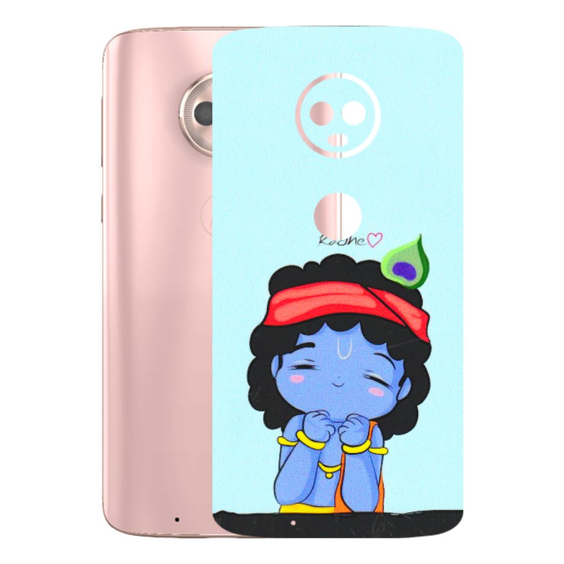 Motorola Phone Skins (All Models) - Radhe Radhe Cute Toon - 3D Embossed Finish (L-05) Motorola Moto G6