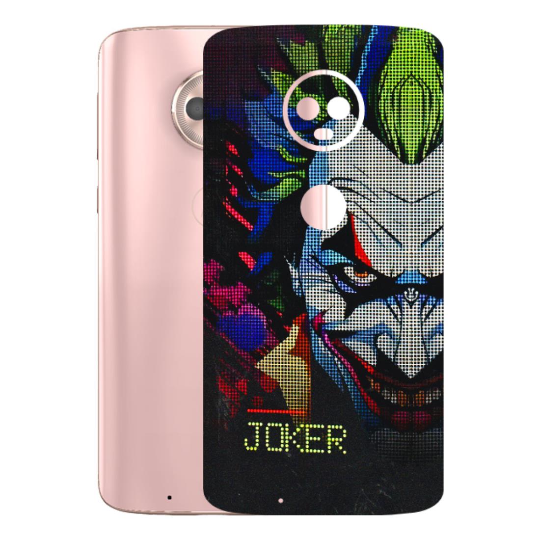 Motorola Phone Skins (All Models) - Joker Dot Matrix - 3D Embossed Finish (L-08) Motorola Moto G6