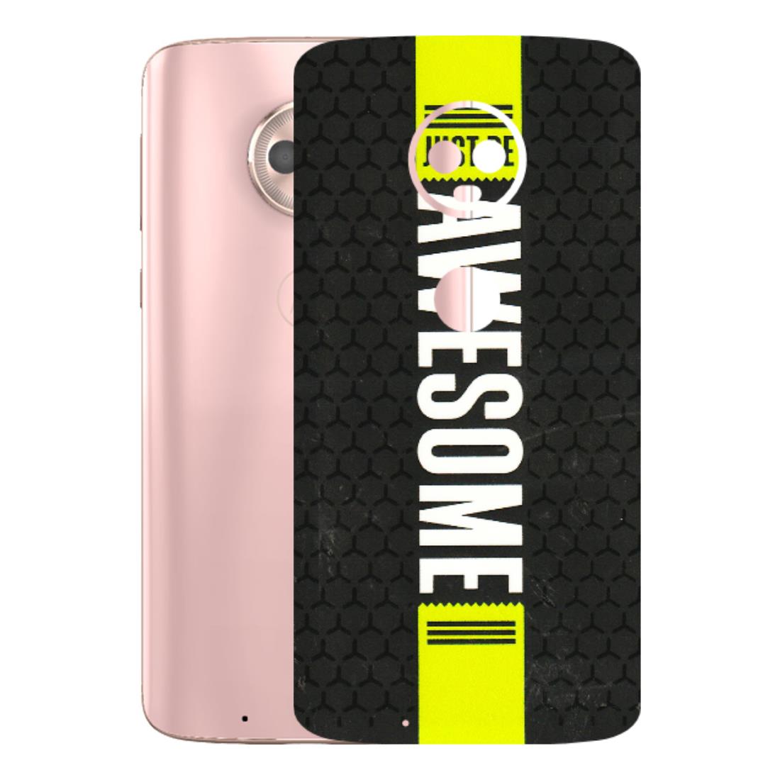 Motorola Phone Skins (All Models) - Just Be Awesome - 3D Embossed Finish (L-101) Motorola Moto G6