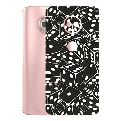 Motorola Phone Skins (All Models) - Big Black Dices - 3D Embossed Finish (L-106) Motorola Moto G6