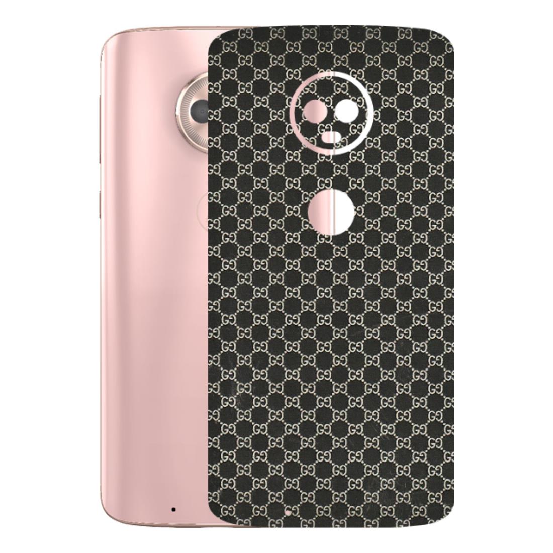 Motorola Phone Skins (All Models) - Black G Print - 3D Embossed Finish (L-109) Motorola Moto G6