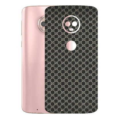 Motorola Phone Skins (All Models) - Black G Print - 3D Embossed Finish (L-109) Motorola Moto G6