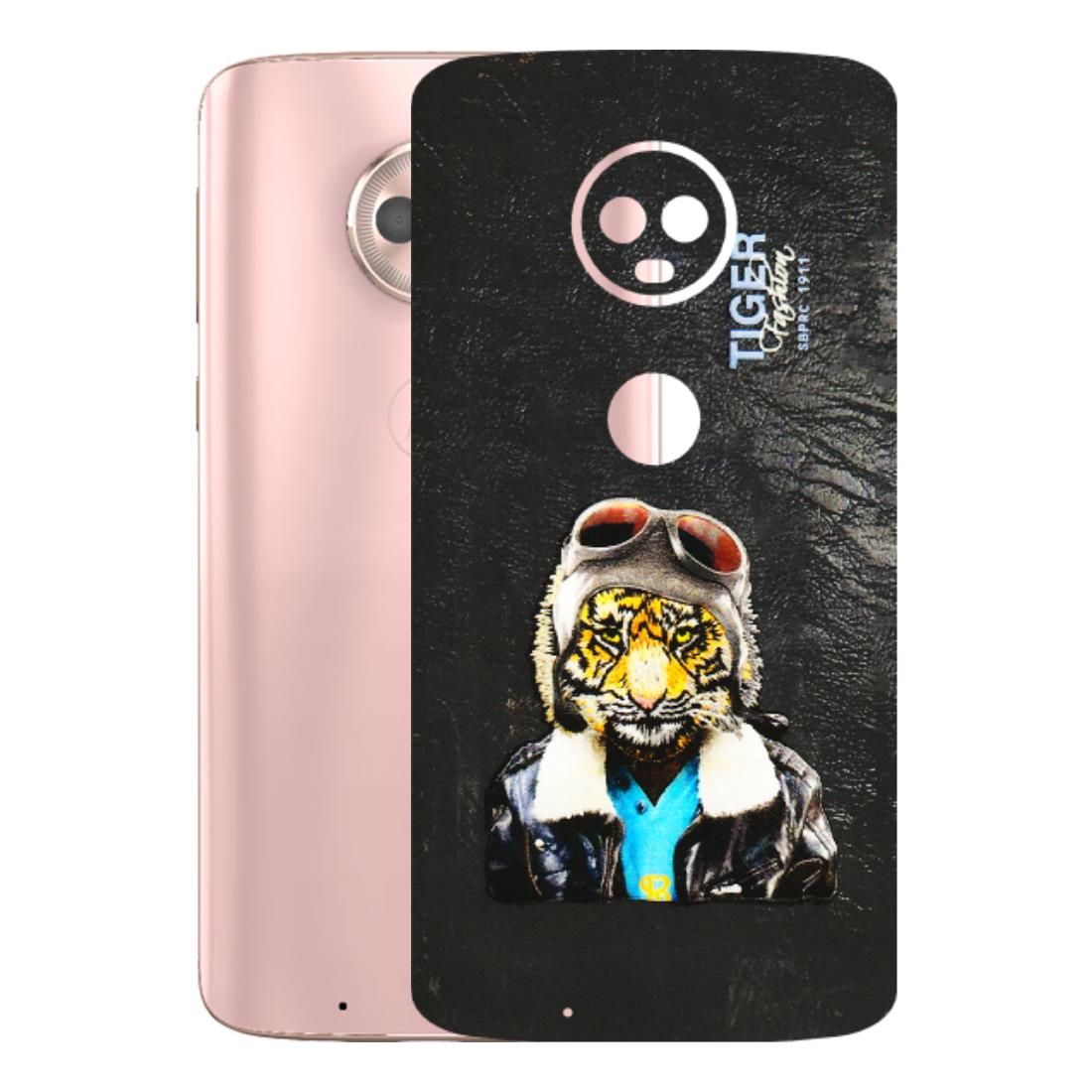 Motorola Phone Skins (All Models) - Rider Tiger - 3D Embossed Finish (L-113) Motorola Moto G6