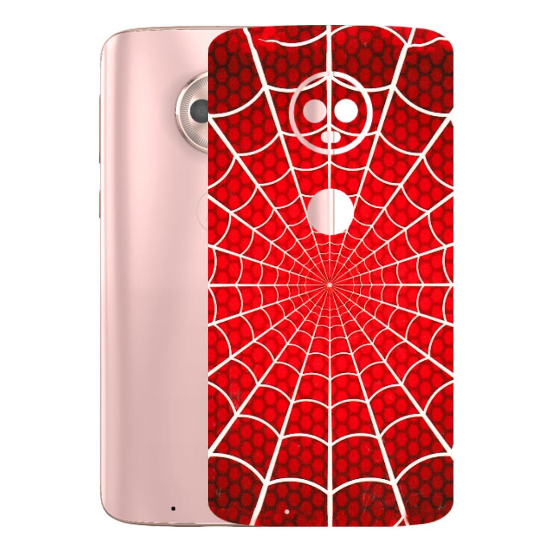 Motorola Phone Skins (All Models) - Classic Spidey Web - 3D Embossed Finish (L-115) Motorola Moto G6