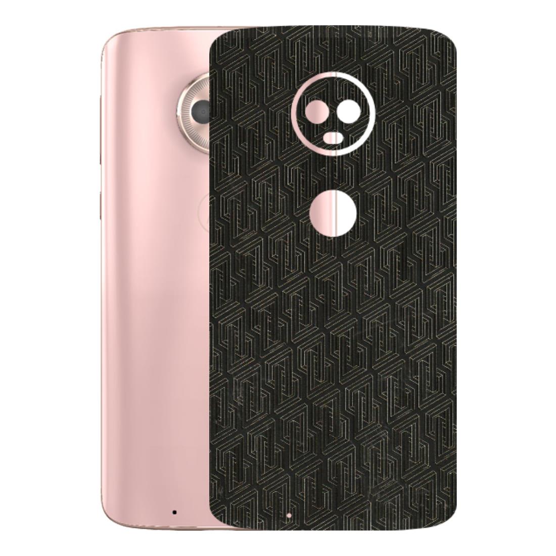 Motorola Phone Skins (All Models) - Black Abstract Pattern - 3D Embossed Finish (L-117) Motorola Moto G6