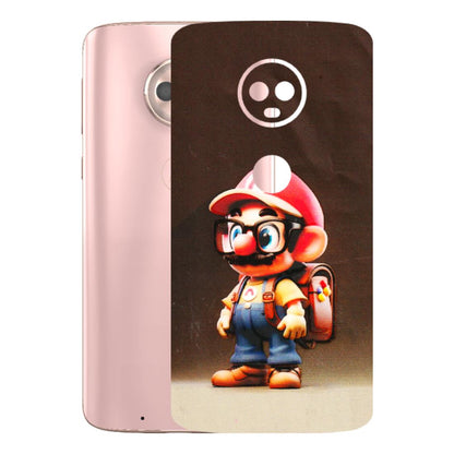 Motorola Phone Skins (All Models) - Little Mario - 3D Embossed Finish (L-119) Motorola Moto G6