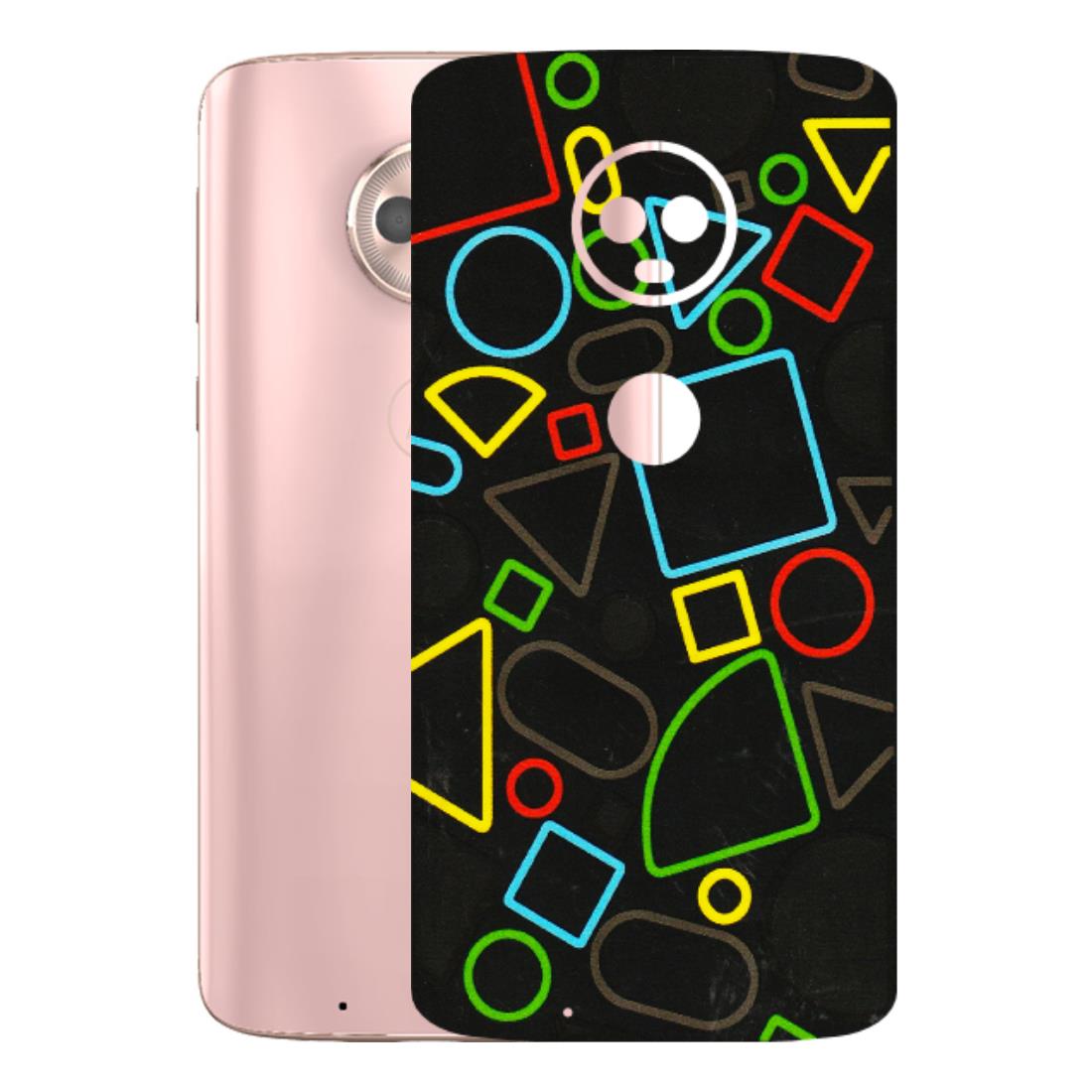 Motorola Phone Skins (All Models) - Black Shapes - 3D Embossed Finish (L-131) Motorola Moto G6