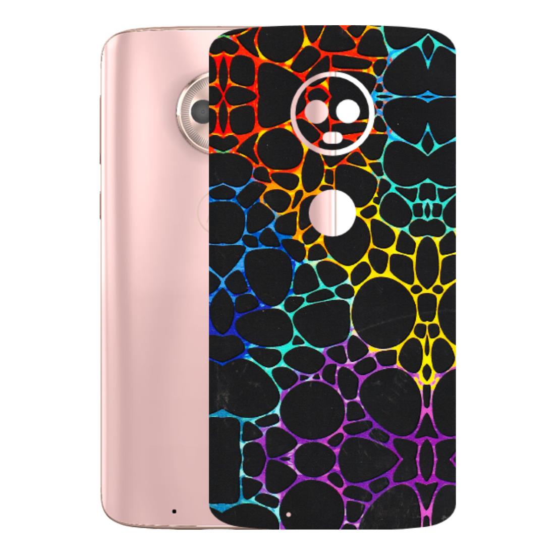 Motorola Phone Skins (All Models) - Abstract Art MultiColour - 3D Embossed Finish (L-133) Motorola Moto G6