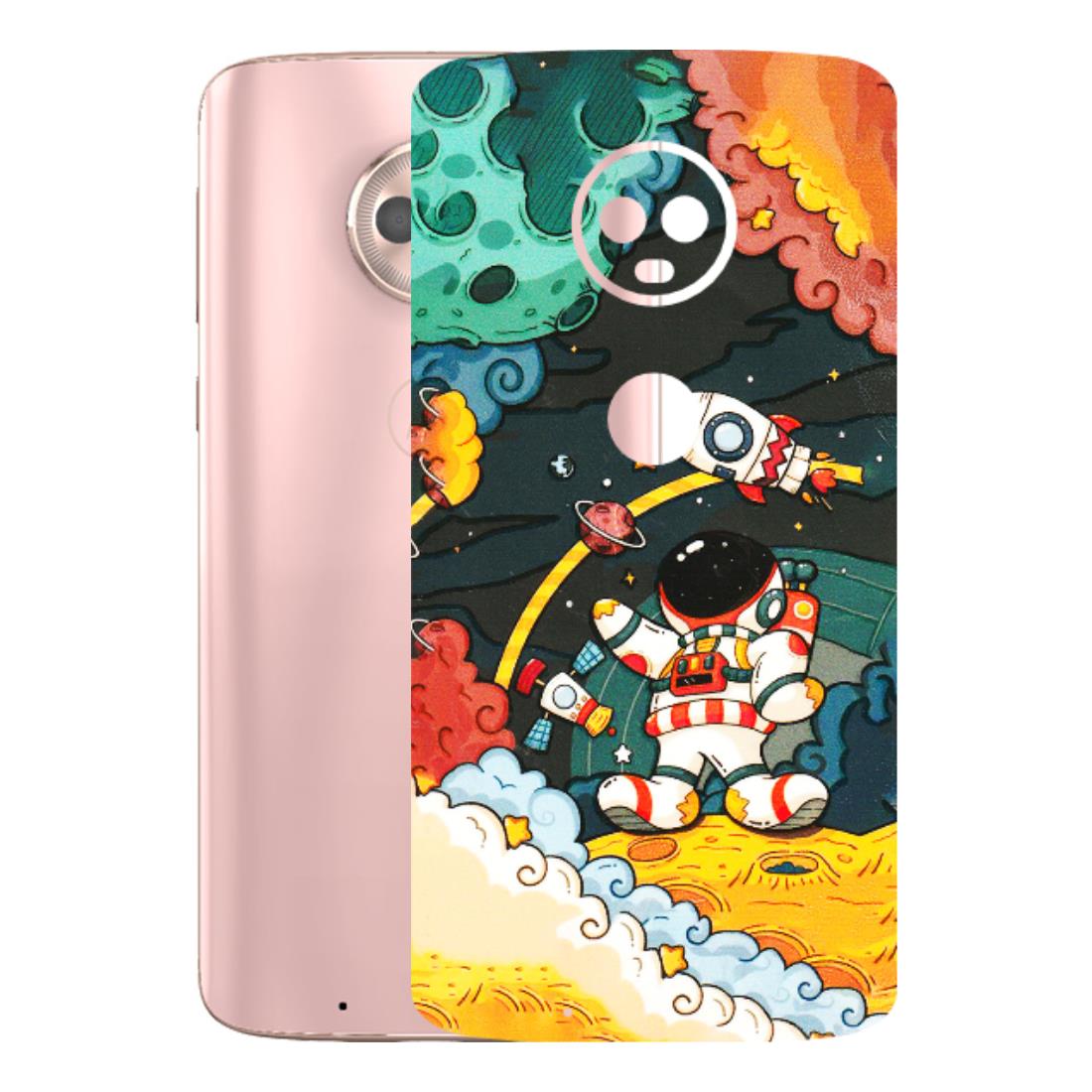 Motorola Phone Skins (All Models) - Astronauts & Spaceship - 3D Embossed Finish (L-145) Motorola Moto G6