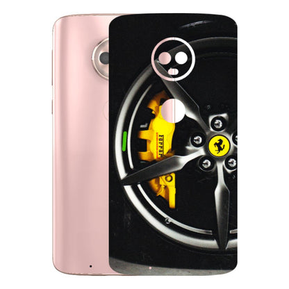 Motorola Phone Skins (All Models) - Ferrari Wheel Alloy - 3D Embossed Finish (L-173) Motorola Moto G6