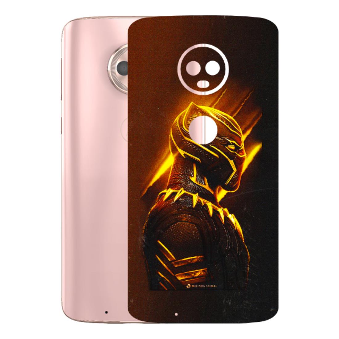 Motorola Phone Skins (All Models) - Gold Black Panther - 3D Embossed Finish (L-181) Motorola Moto G6