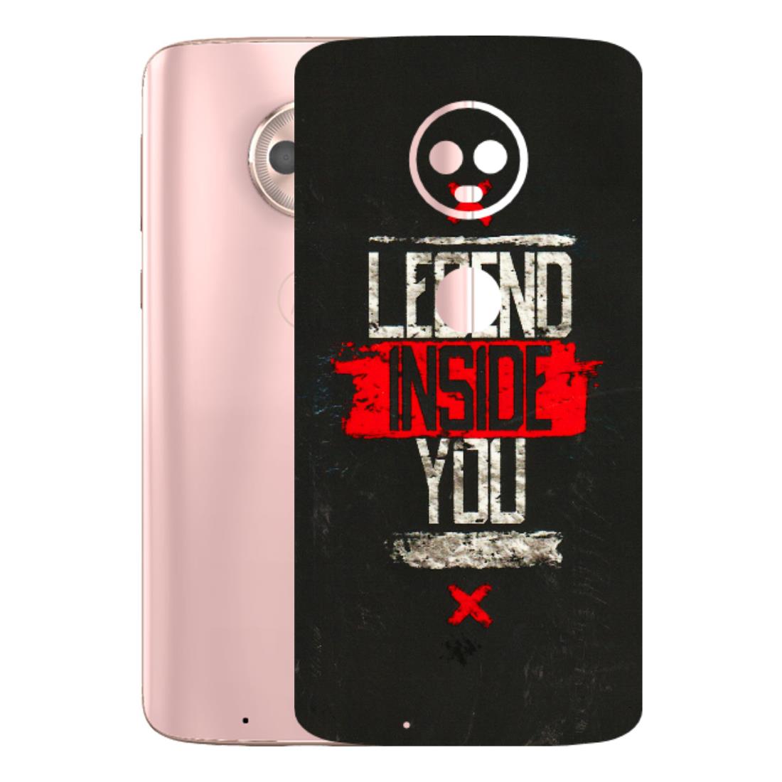 Motorola Phone Skins (All Models) - Legend Inside You - 3D Embossed Finish (L-186) Motorola Moto G6