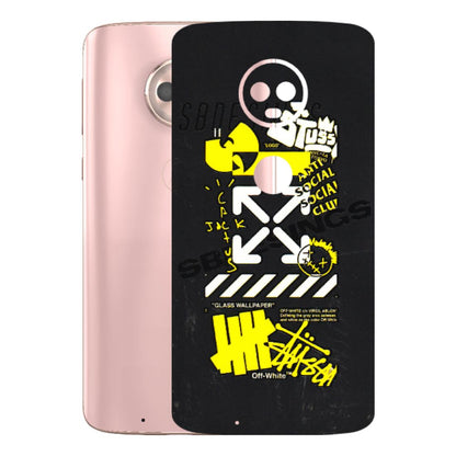 Motorola Phone Skins (All Models) - Anti Social Graffiti - 3D Embossed Finish (L-198) Motorola Moto G6