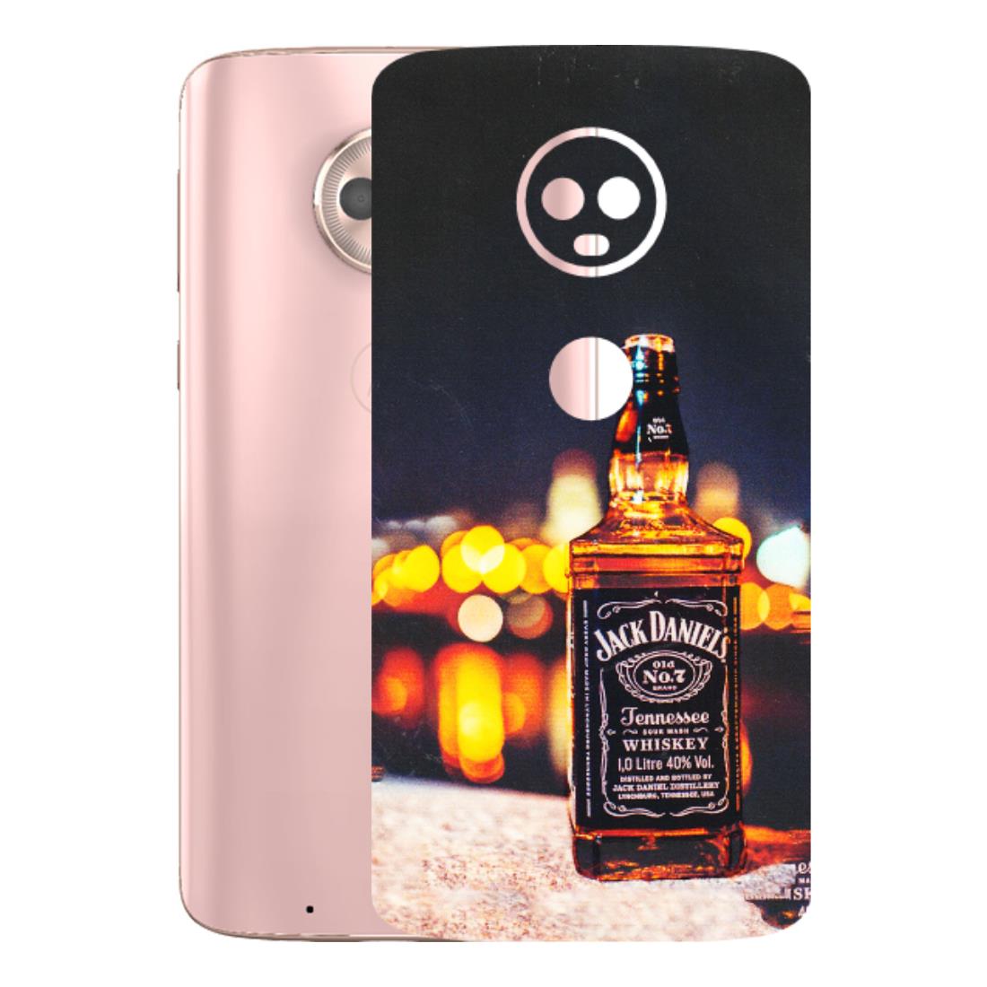 Motorola Phone Skins (All Models) - JD Whiskey Bottle - 3D Embossed Finish (L-20) Motorola Moto G6