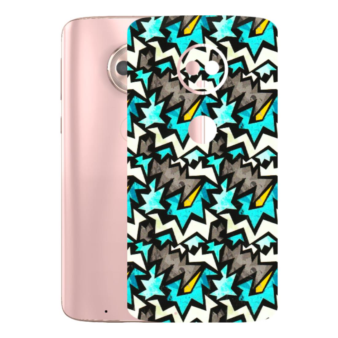 Motorola Phone Skins (All Models) - Funky Zig Zag - 3D Embossed Finish (L-223) Motorola Moto G6
