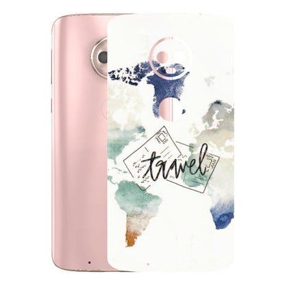 Motorola Phone Skins (All Models) - Travel The World - 3D Embossed Finish (L-232) Motorola Moto G6